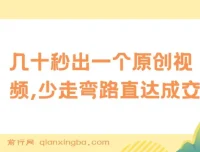 学科项目1.0+2.0：快速产出原创视频，助力成交的虚拟资料项目