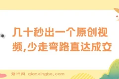 学科项目1.0+2.0：快速产出原创视频，助力成交的虚拟资料项目