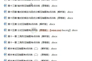 2023初中数学七八九年级同步压轴题攻略刷题集（人教版）