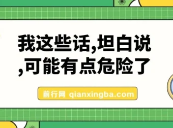公众号付费文章《我这些话，坦白说，可能有点危险了》