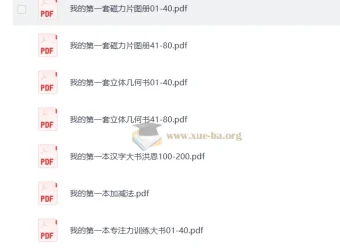 幼小衔接我的第一本系列资源