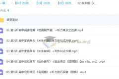 张亮2026高一英语一轮尖端暑假班、秋季班（更新中）