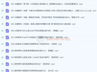 傅盛等大咖共谈：AI实践真知课（31集全）