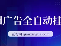 AD广告全自动挂机项目：单日收益可观，可矩阵式放大操作