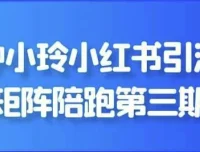 钟小玲小红书引流矩阵陪跑第三期课程