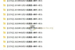 1989 – 2023年大学英语四六级考试真题资料