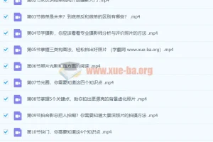 零基础摄影入门课程：适用于佳能、索尼、尼康、富士用户