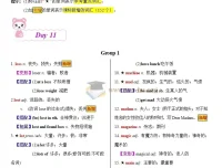 20天搞定中考英语必背1600词资料