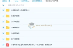 2026考研政治徐涛冲刺押题班