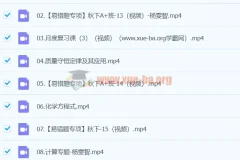 2024初三中考化学杨雯智A+秋季班（下）