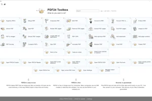 PDF24 Creator：100%免费的多功能PDF工具合集