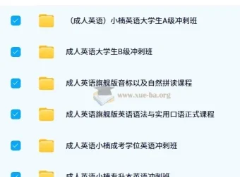 小楠成人英语：学位英语与专升本英语课程