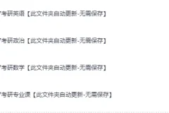 2027年考研全科最新网课：涵盖公共课与专业课，自动更新