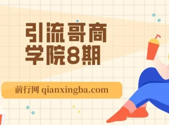 引流哥商学院8期：多平台引流实操课程