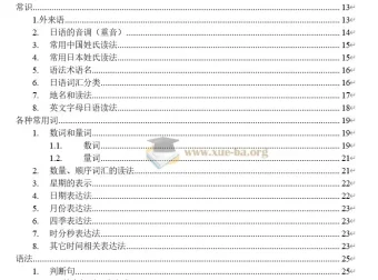 日语语法大全整理笔记：118页Word文档