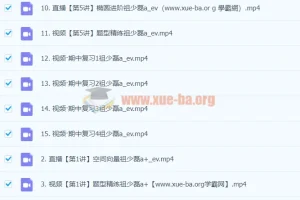 2024祖少磊高中数学高二A+秋季班课程