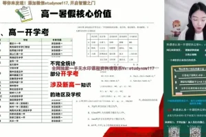 2024 – 2025马旭悦高一化学必修一系统课：氧化还原/离子反应/元素周期律