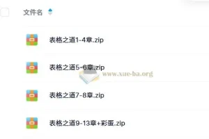 《Excel表格之道专业版：Excel进阶学习培训视频》