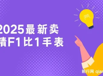2025卖精仿F1手表网创项目：保姆式教学，小白轻松月入过万