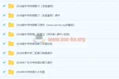 2018年初中物理中考总复习全套资料