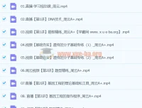 2024周云高二生物A+班寒假课程