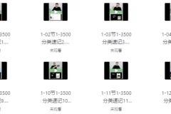 刘一男3500魔卡词：1-3500词汇分类精讲速记课程