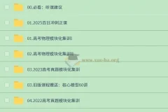 2025高三高考物理：赵玉峰一轮二轮全阶段课程