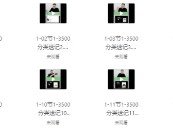 刘一男3500魔卡词：1-3500词汇分类精讲速记课程