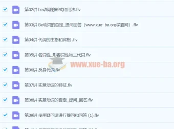 小学英语语法入门50课视频讲解教程