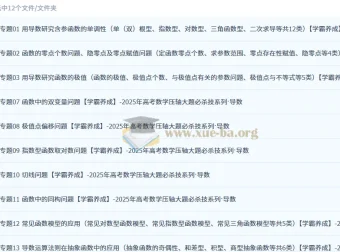 2025年高考数学导数压轴大题必杀技系列