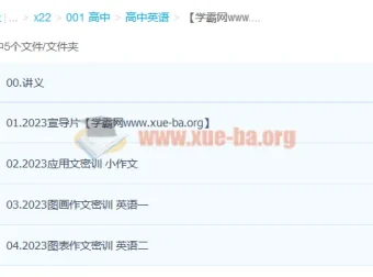 石雷鹏2023英语写作高分冲刺密训班