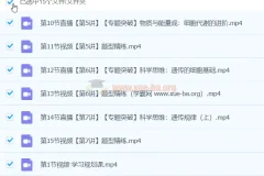 2024高三高考生物张元振寒假班课程