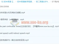 初中英语同步语法课程：高洁精讲