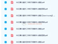 2024春小学数学53口算大通关（人教版）