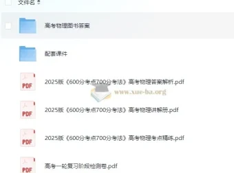 理想树《600分考点700分·高考物理 (2025版) 》