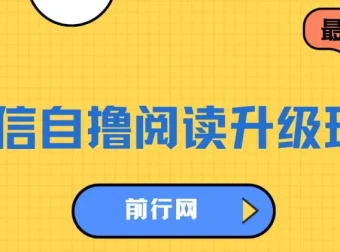微信自撸阅读升级玩法：轻松赚取收益项目介绍