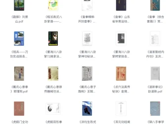 武术类书籍与电子书合集