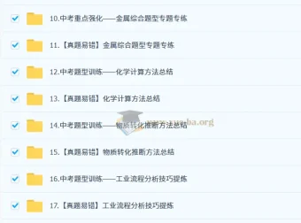 2025陈潭飞初三化学中考化学培训班（春下·全国版·A+）