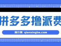 拼多多撸派费软件：全自动运行项目工具