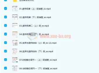 段瑞莹2022届高考生物二轮复习寒春联报春季班