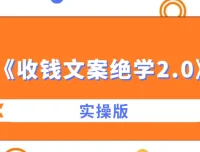 《收钱文案绝学2.0实操版：文案创作与营销秘籍课程》