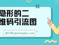 隐形的二维码引流图：缩小为图片，放大即二维码，实现每日安全引流