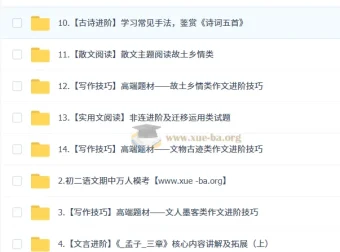 孙清珍初二语文读写素养培训班（秋下·全国版·A+）
