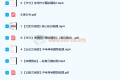 何铮铮 2019寒假三位一体中考语文读写满分班 7讲（含讲义）