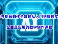 AI视频制作入门到精通实战课：数字创作实用全攻略