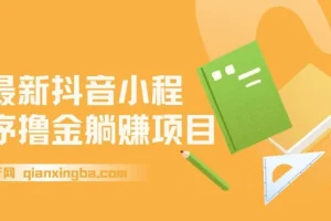 最新抖音小程序撸金躺赚项目：一部手机每日半小时，单作品变现超1300