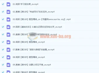 2024年成功S高二化学暑假课程