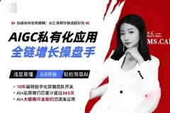 AIGC私有化应用全链增长操盘手课程：浅显易懂轻松驾驭AI