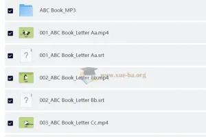 幼儿英语启蒙动画《字母书 ABC Book》（音视频+电子书）