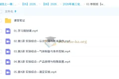 李伟 2026 高三高考化学尖端寒假班课程（更新中）